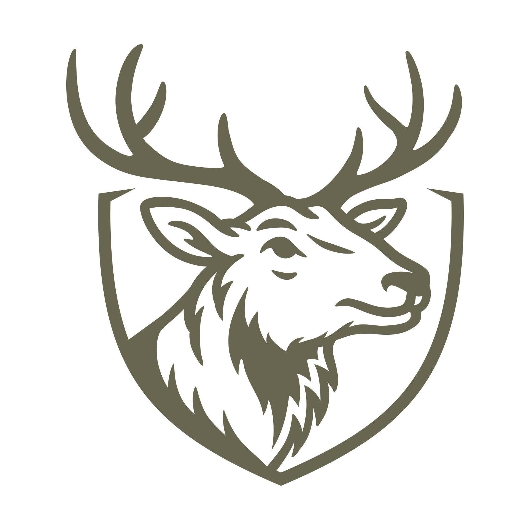Elk Head in Shield Delrin Leather Stamp