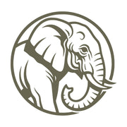 Elephant Emblem Delrin Leather Stamp