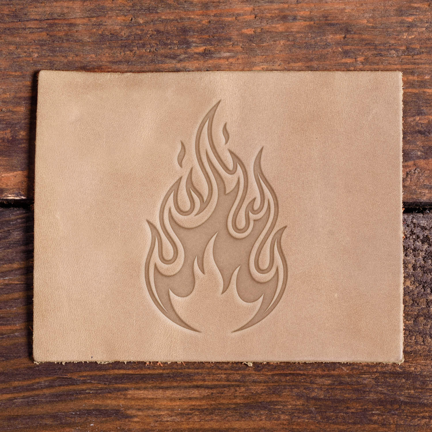 Fire Delrin Leather Stamp