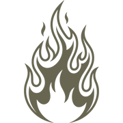 Fire Delrin Leather Stamp