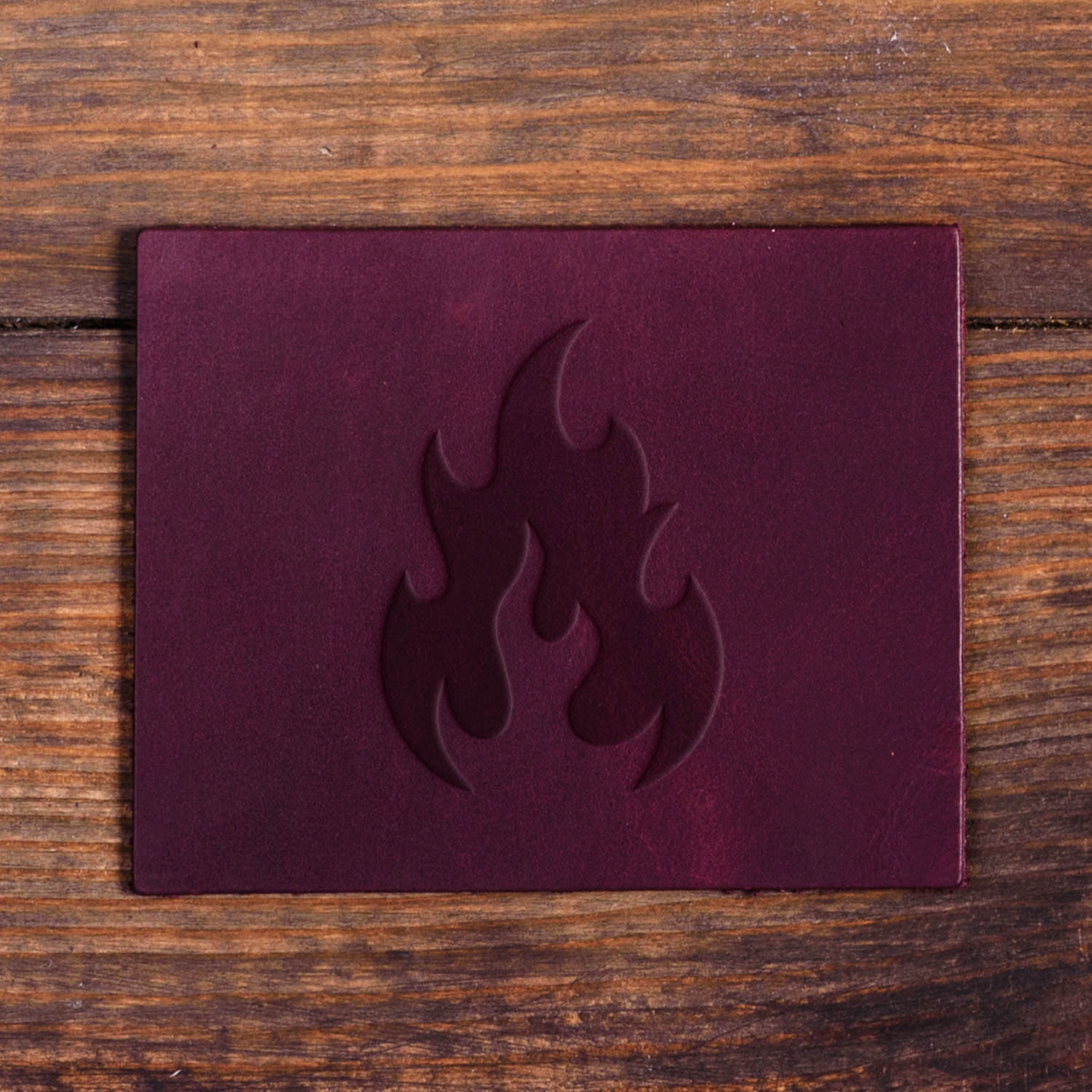 Fire Delrin Leather Stamp