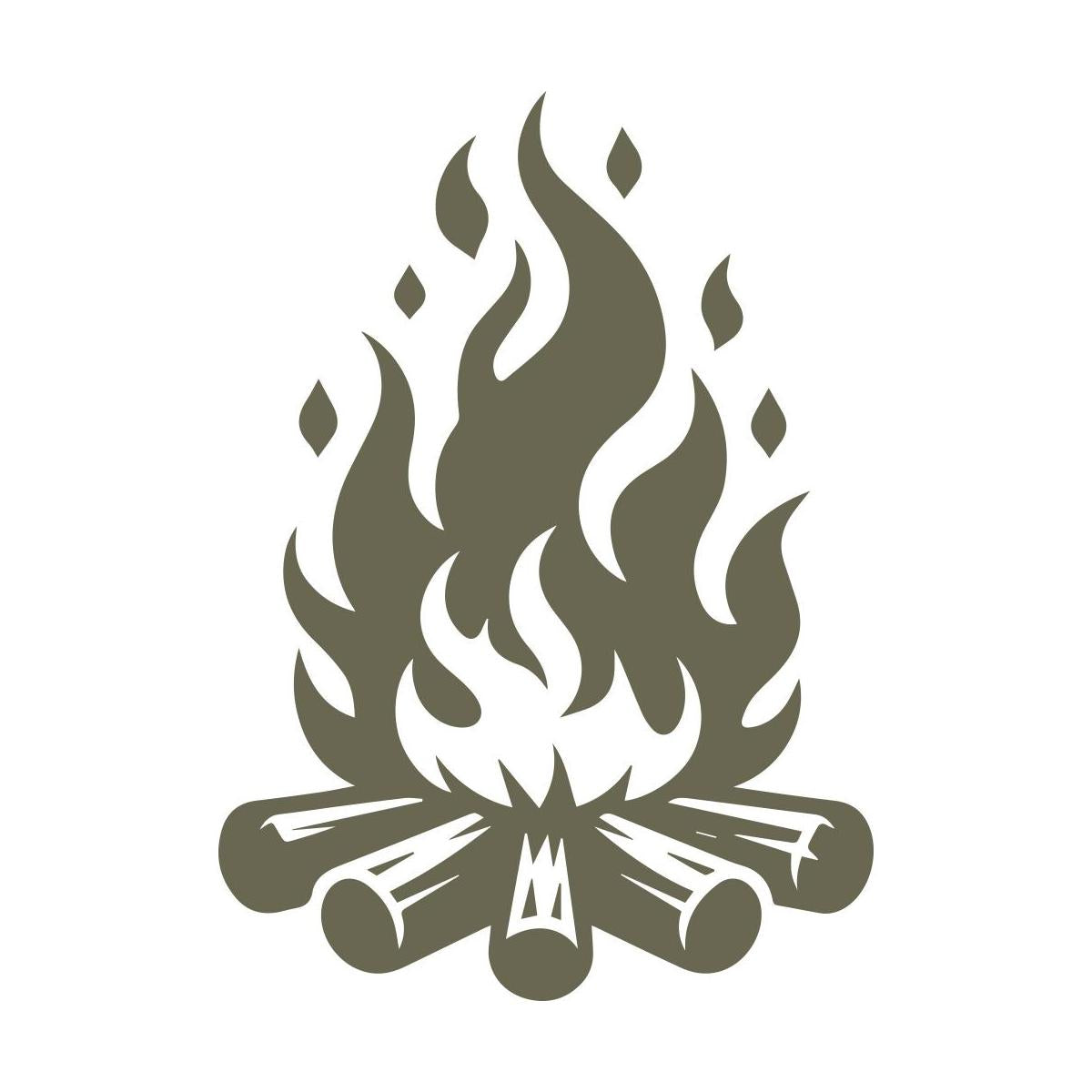 Campfire Delrin Leather Stamp