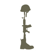 Fallen Solider Memorial Delrin Leather Stamp