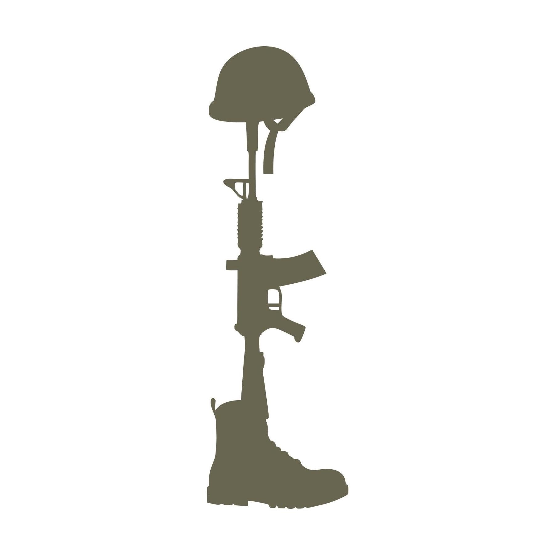 Fallen Solider Memorial Delrin Leather Stamp