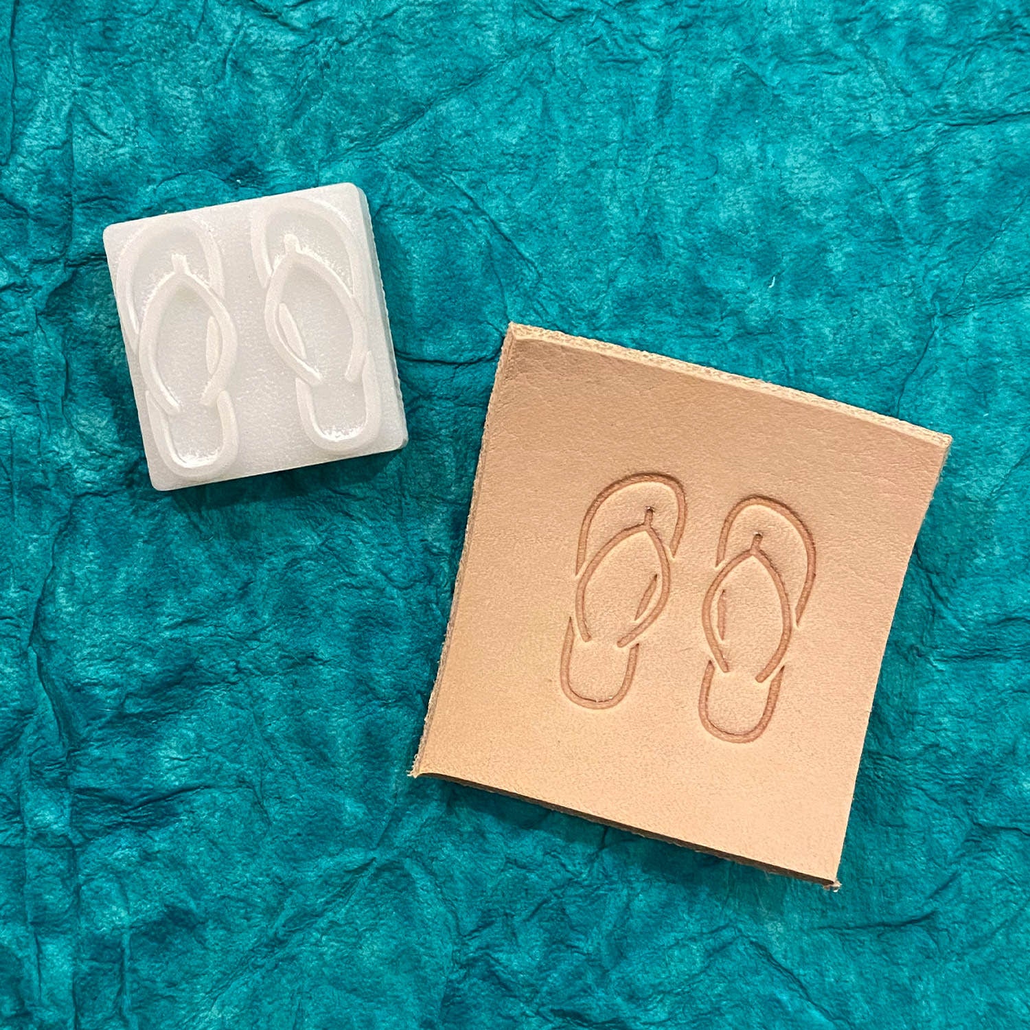 Flip Flops Delrin Leather Stamp