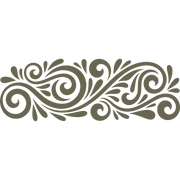 Decorative Swirl Flourish Delrin Leather Stamp