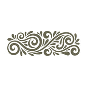 Decorative Swirl Flourish Delrin Leather Stamp
