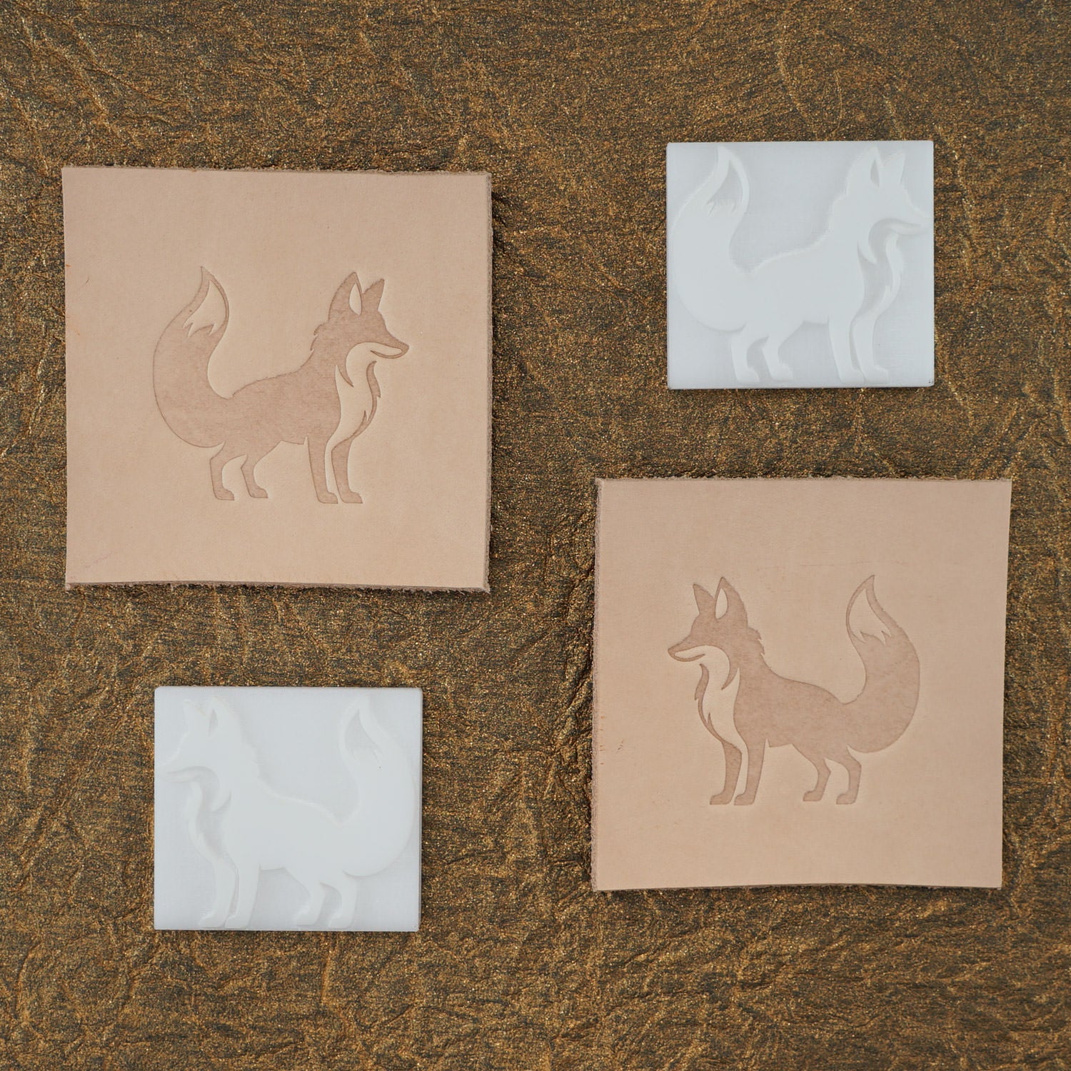 Fox Delrin Leather Stamp