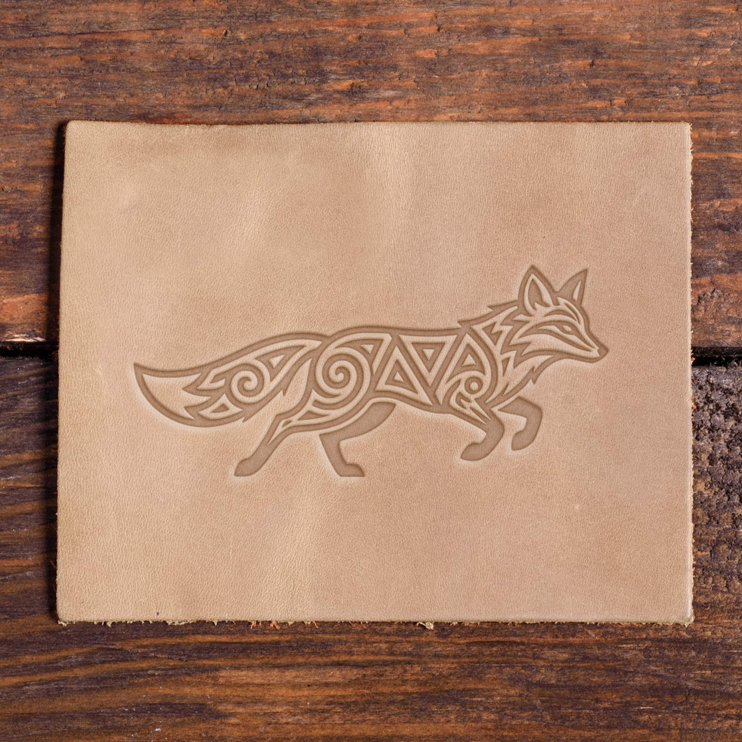 Fox Delrin Leather Stamp