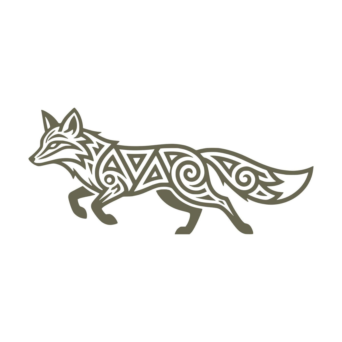 Fox Delrin Leather Stamp