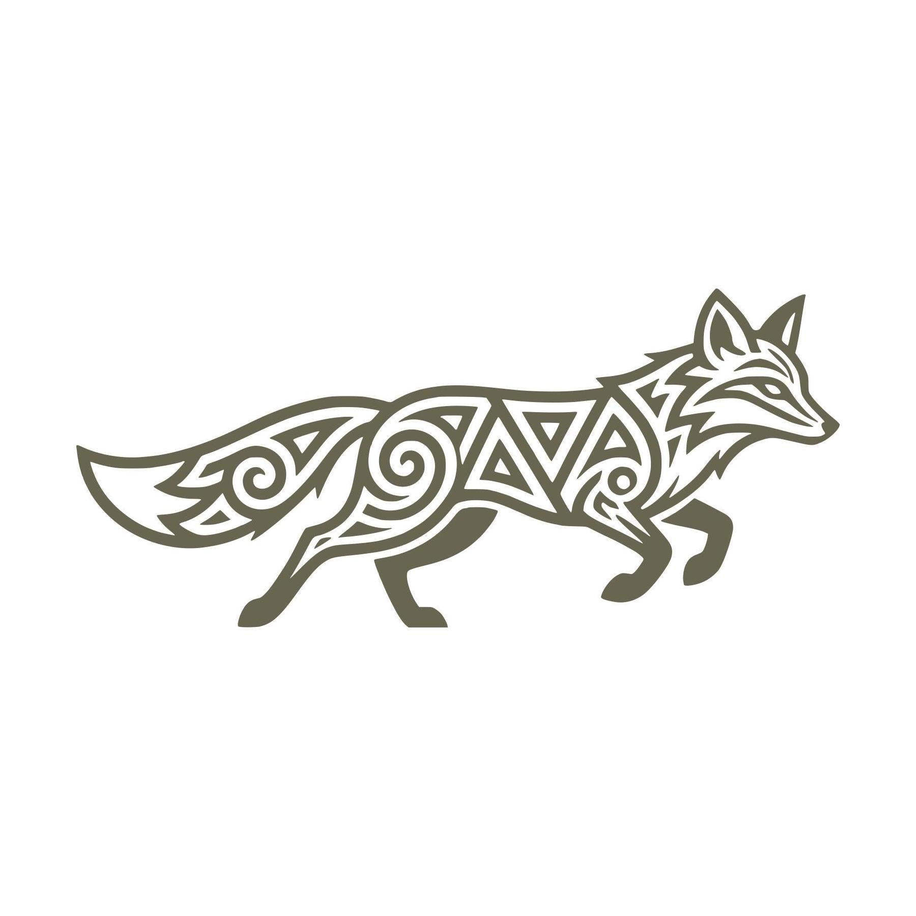 Fox Delrin Leather Stamp