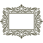 Ornate Frame Delrin Leather Stamp