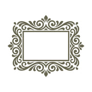 Ornate Frame Delrin Leather Stamp