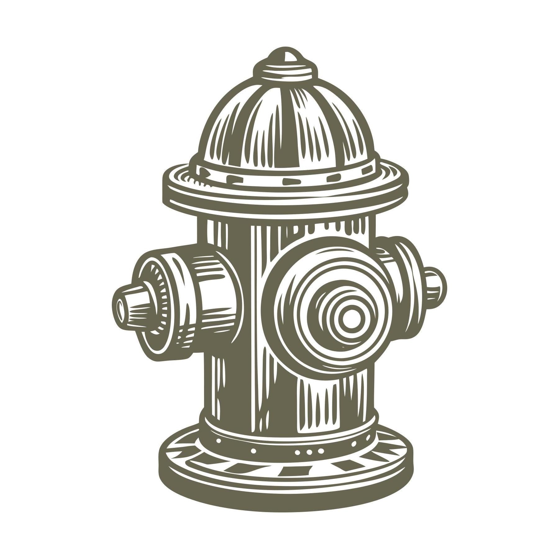 Fire Hydrant Delrin Leather Stamp