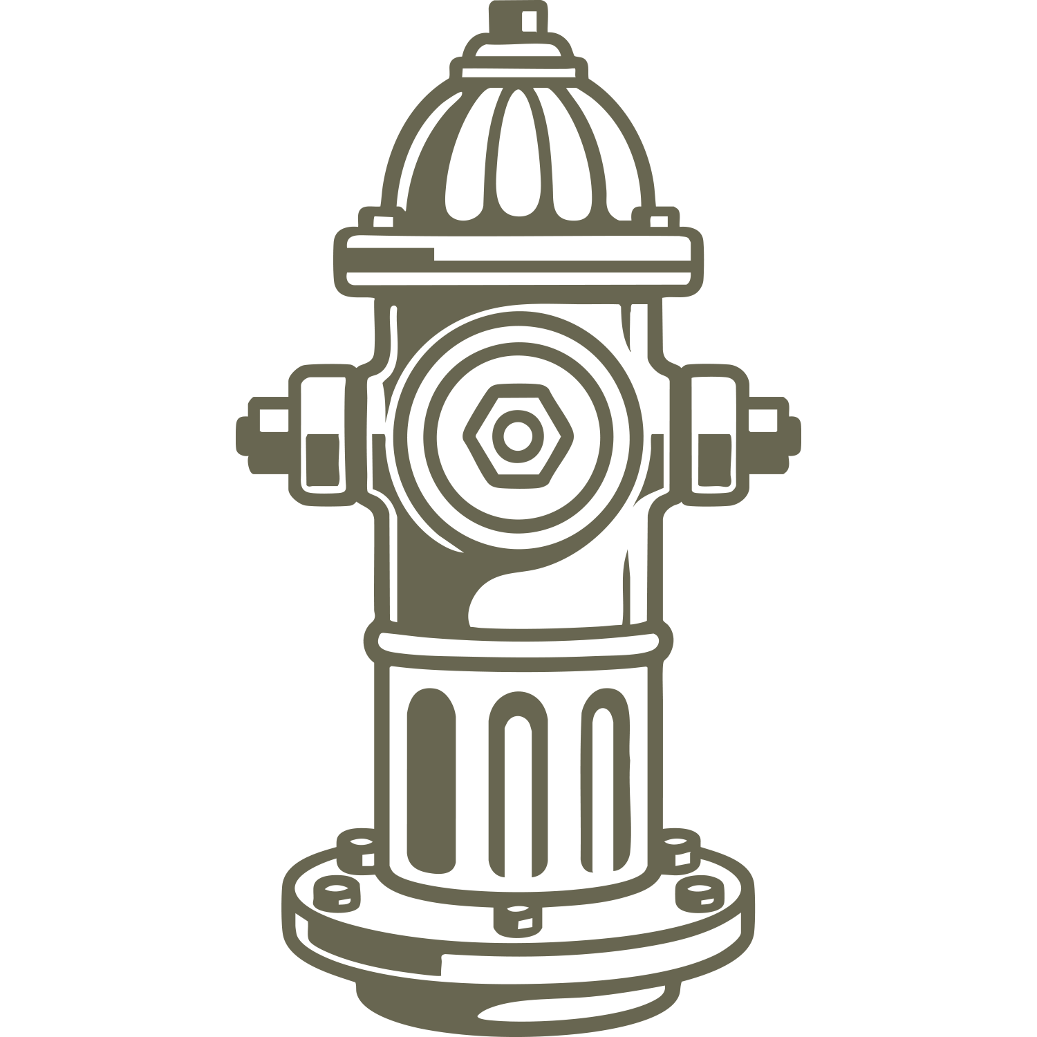 Fire Hydrant Delrin Leather Stamp