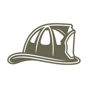 Firefighter Helmet Delrin Leather Stamp