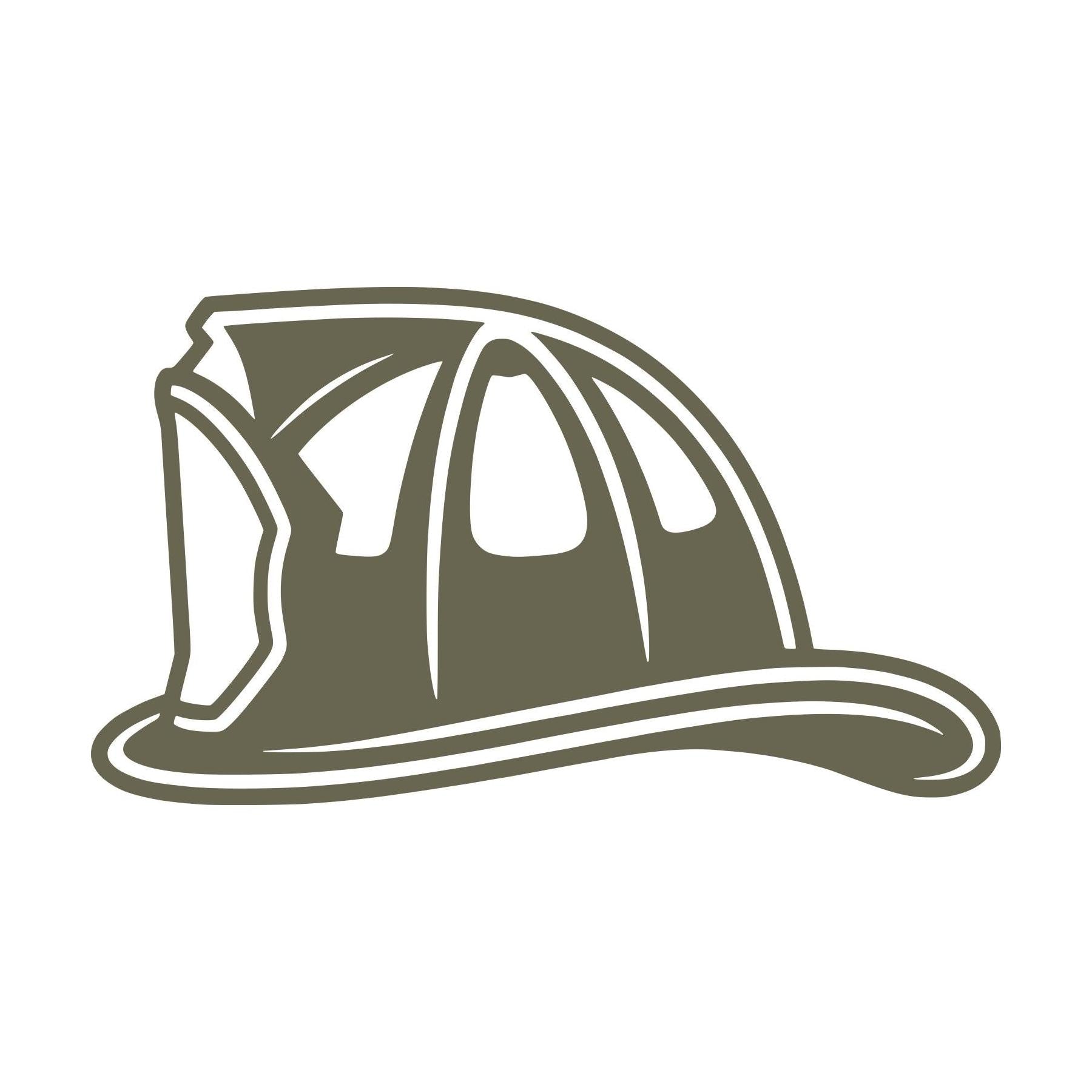 Firefighter Helmet Delrin Leather Stamp
