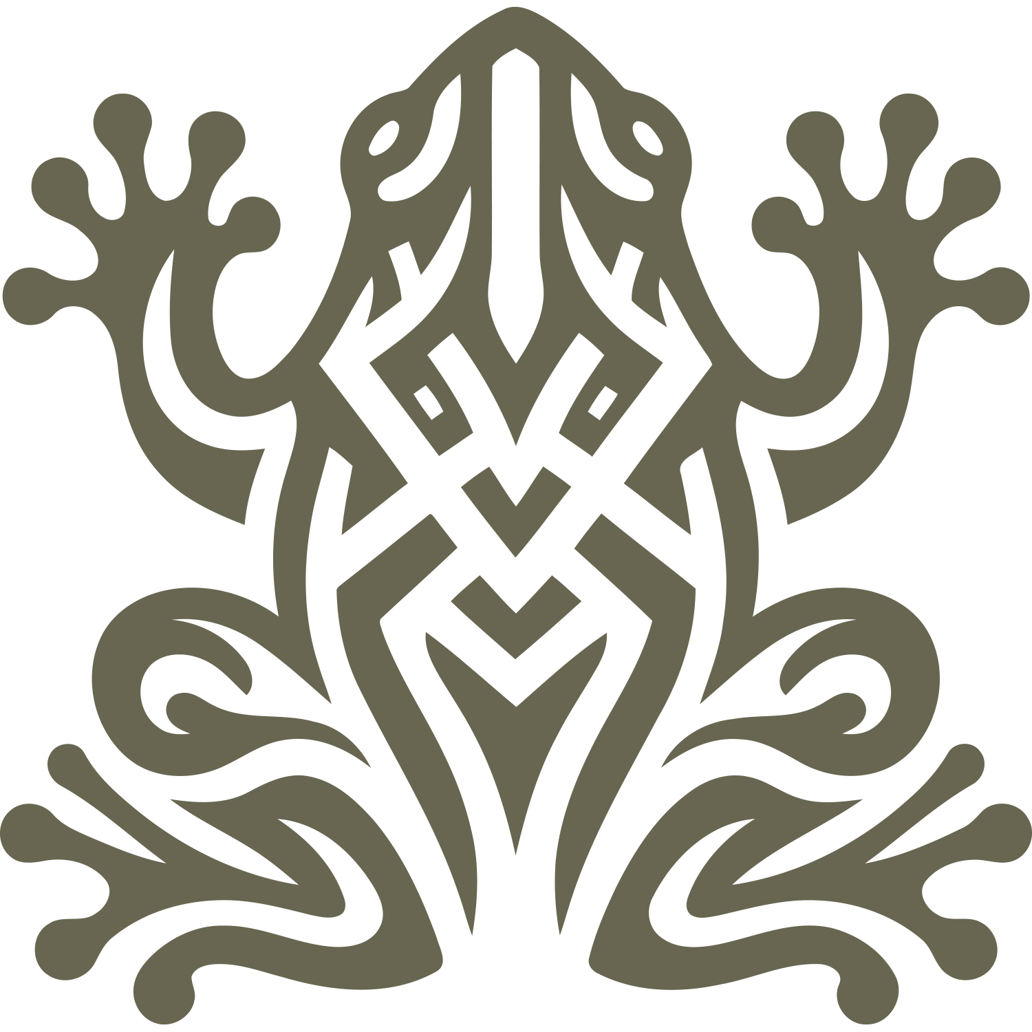 Frog Delrin Leather Stamp