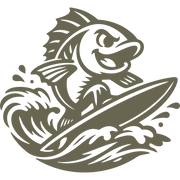 Surfing Fish Delrin Leather Stamp