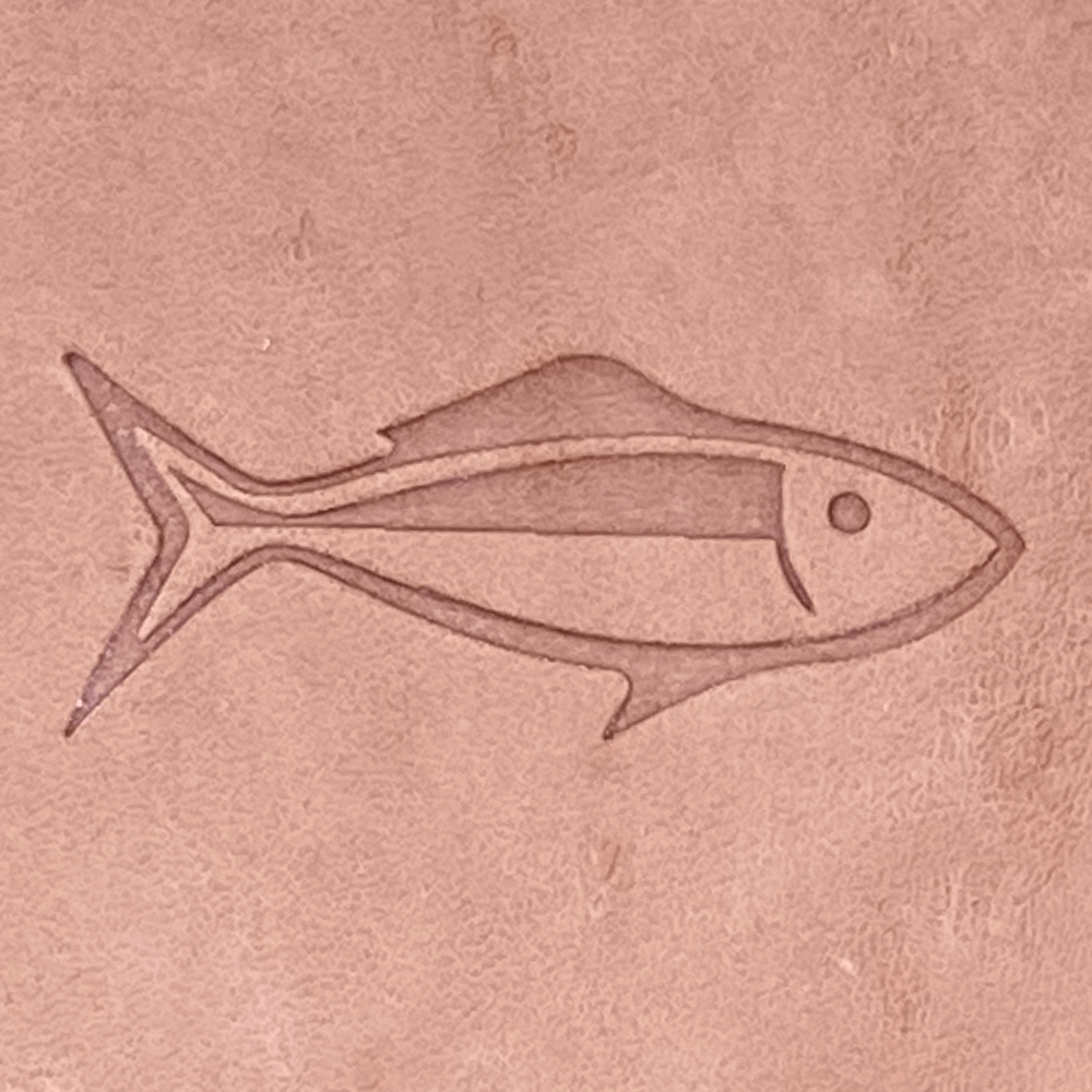 Fish Delrin Leather Stamp