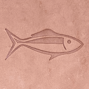 Fish Delrin Leather Stamp
