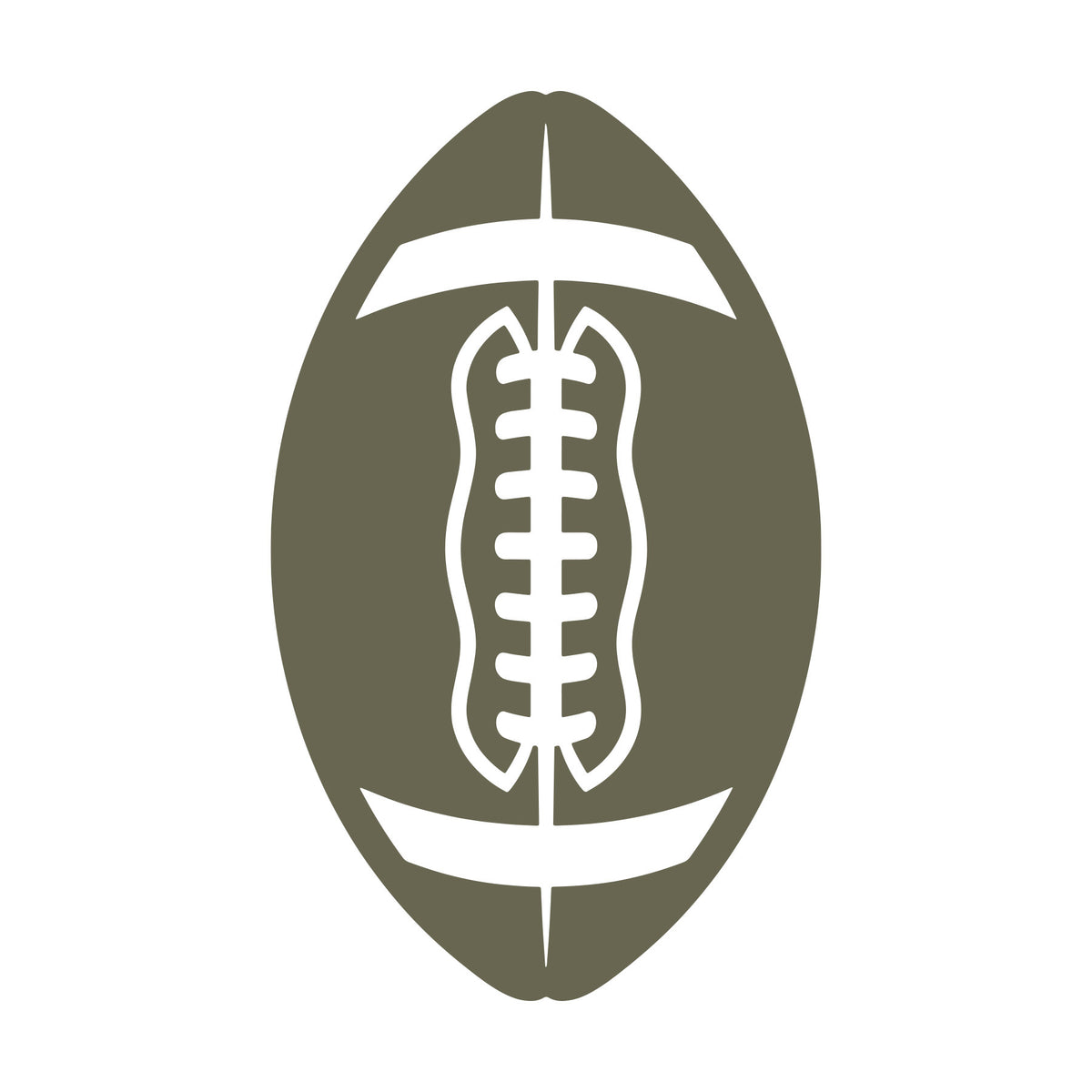 Football Delrin Leather Stamp