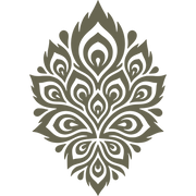 Peacock Feather Emblem Delrin Leather Stamp