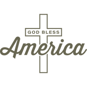 God Bless America Cross Delrin Leather Stamp