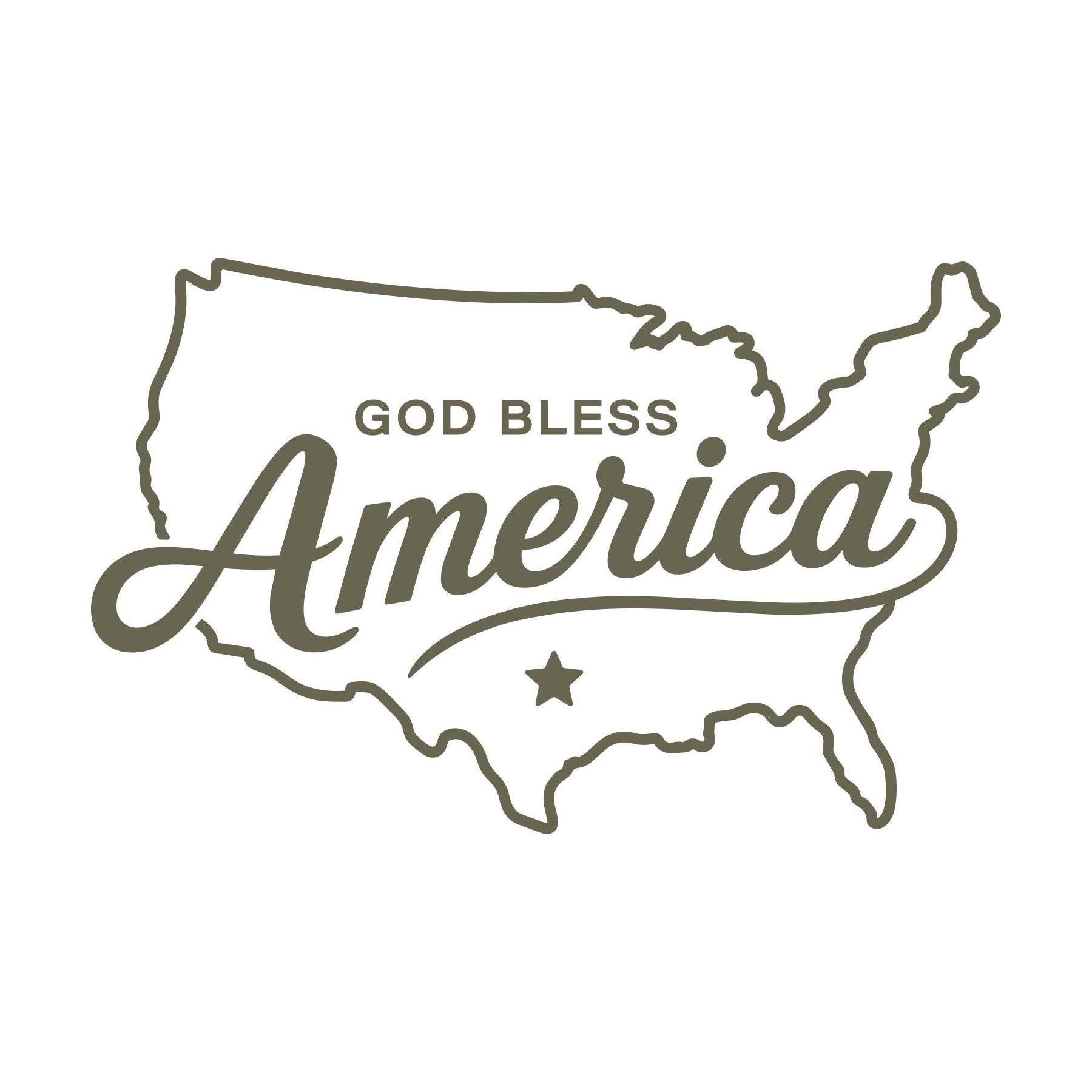 God Bless America Delrin Leather Stamp