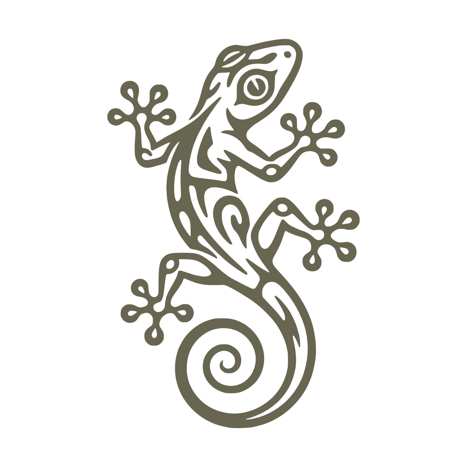 Gecko Delrin Leather Stamp