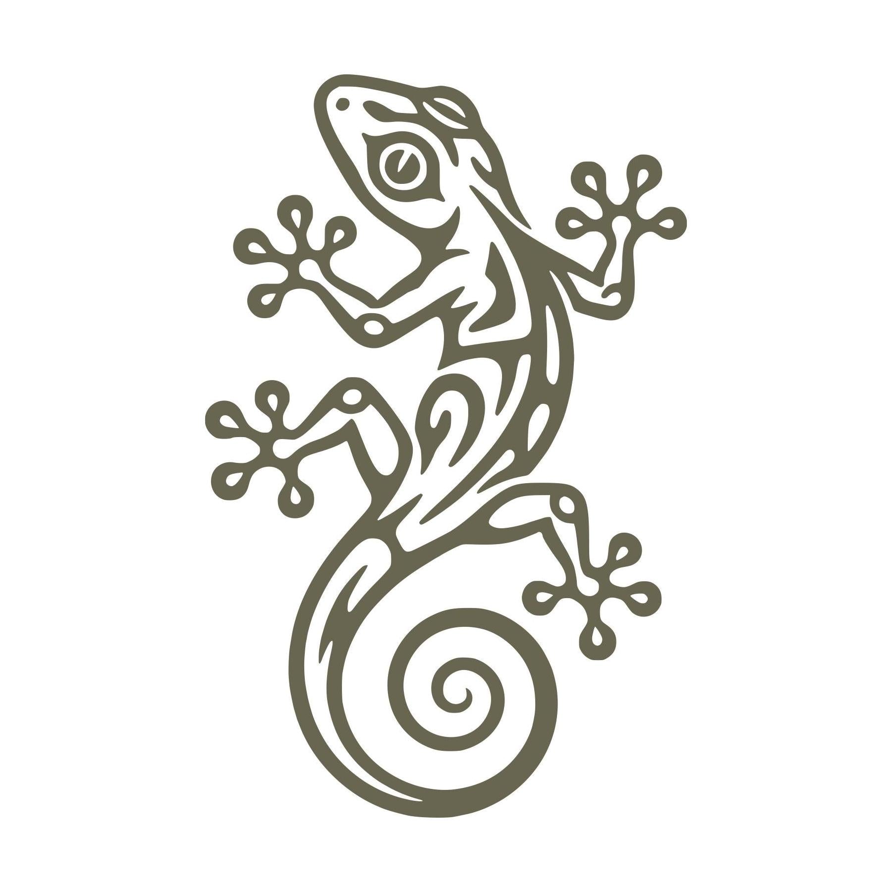 Gecko Delrin Leather Stamp