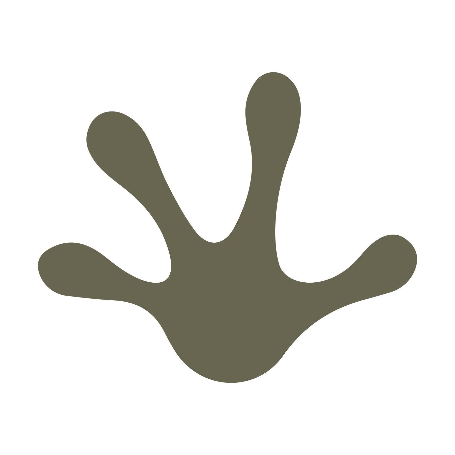 Frog Foot Print Outline Delrin Leather Stamp