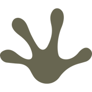 Frog Foot Print Outline Delrin Leather Stamp