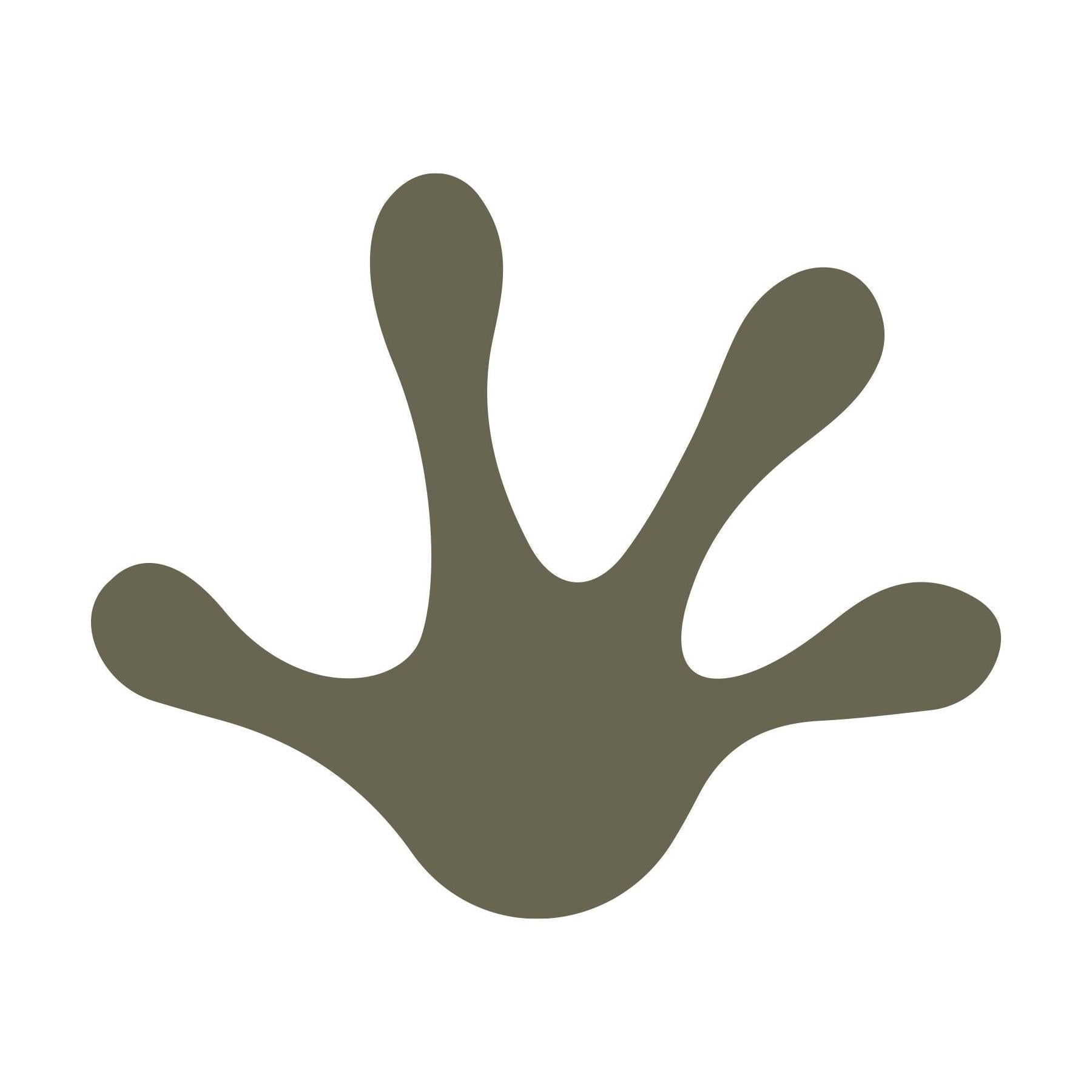 Frog Foot Print Outline Delrin Leather Stamp