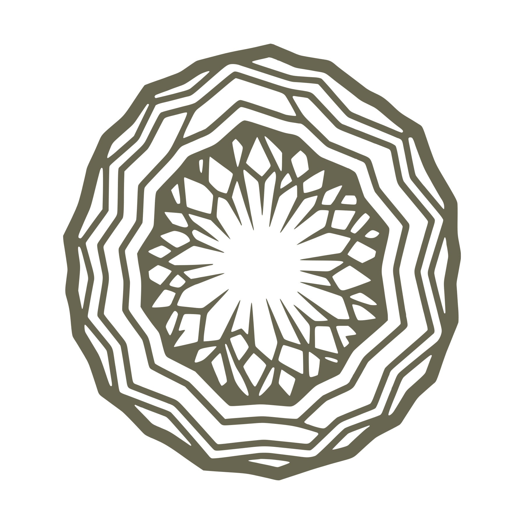 Geode Crystal Slice Delrin Leather Stamp