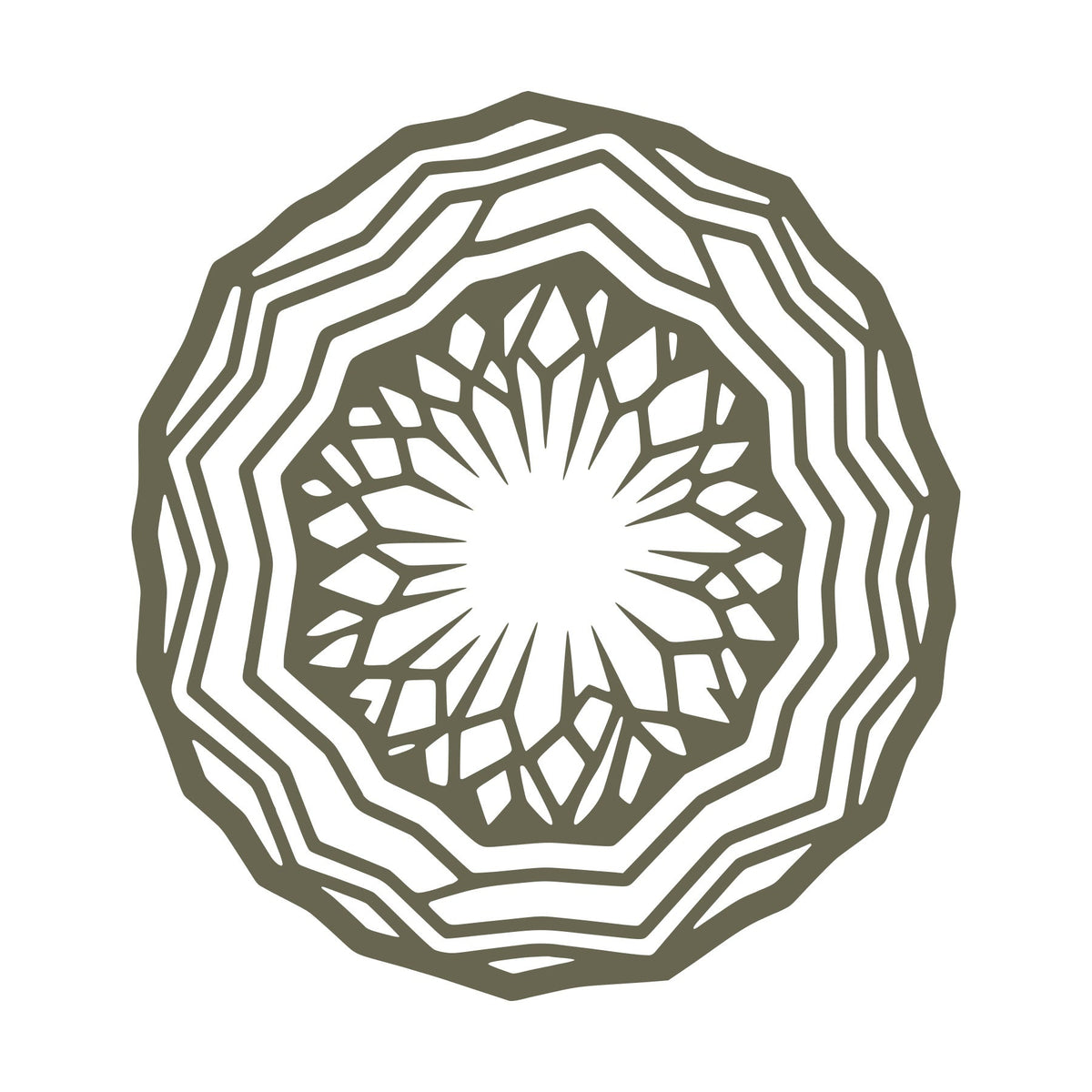 Geode Crystal Slice Delrin Leather Stamp