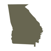 Georgia State Shape Delrin Leather Stamp
