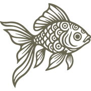 Goldfish Delrin Leather Stamp