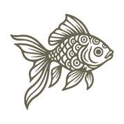 Goldfish Delrin Leather Stamp
