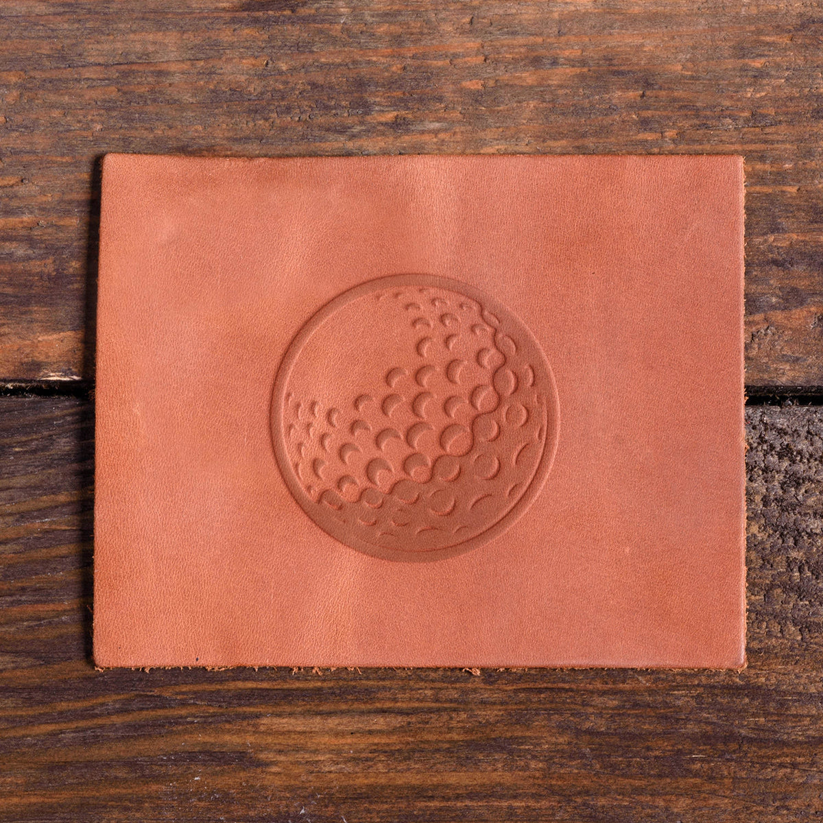 Golfball Delrin Leather Stamp