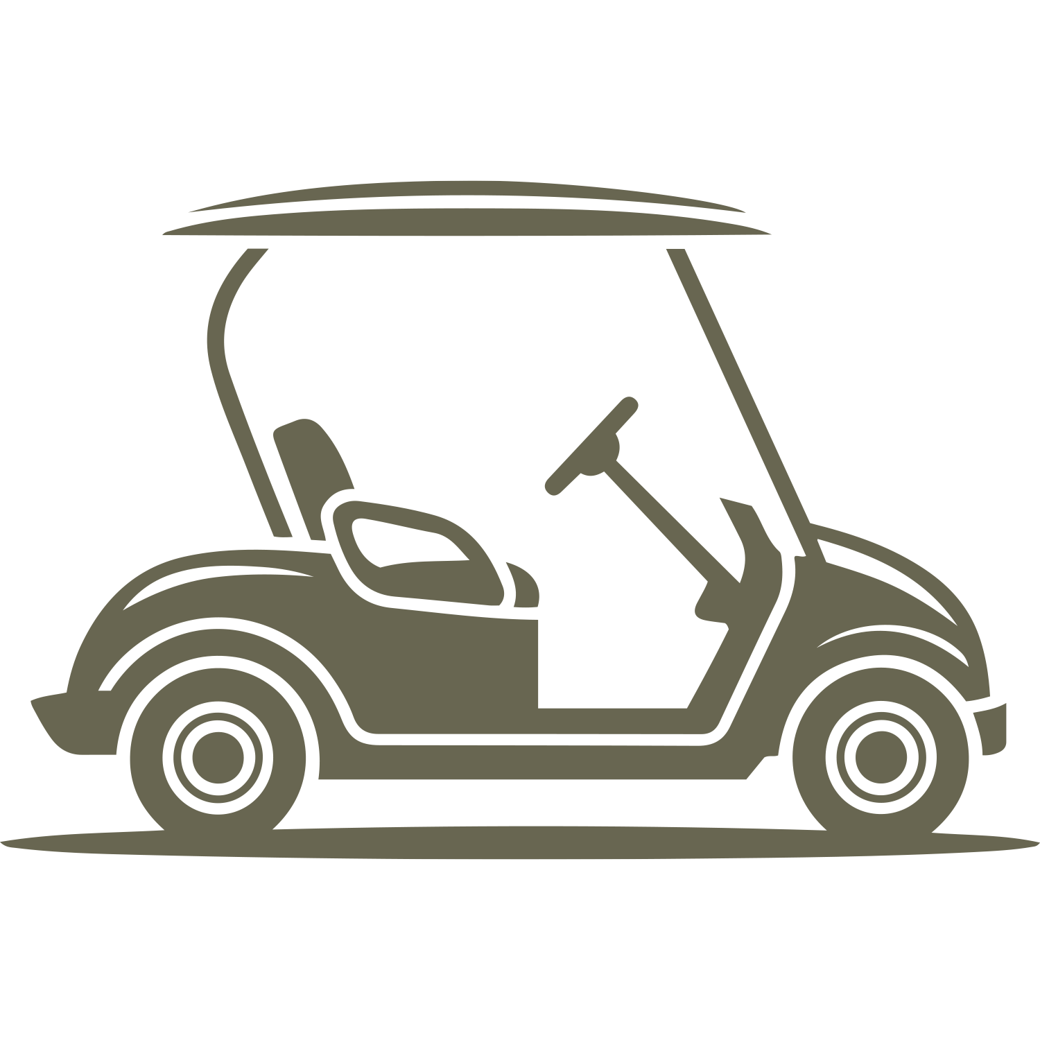 Golf Cart Delrin Leather Stamp