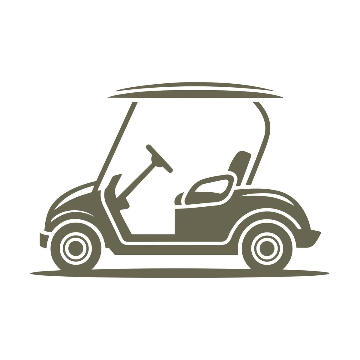 Golf Cart Delrin Leather Stamp