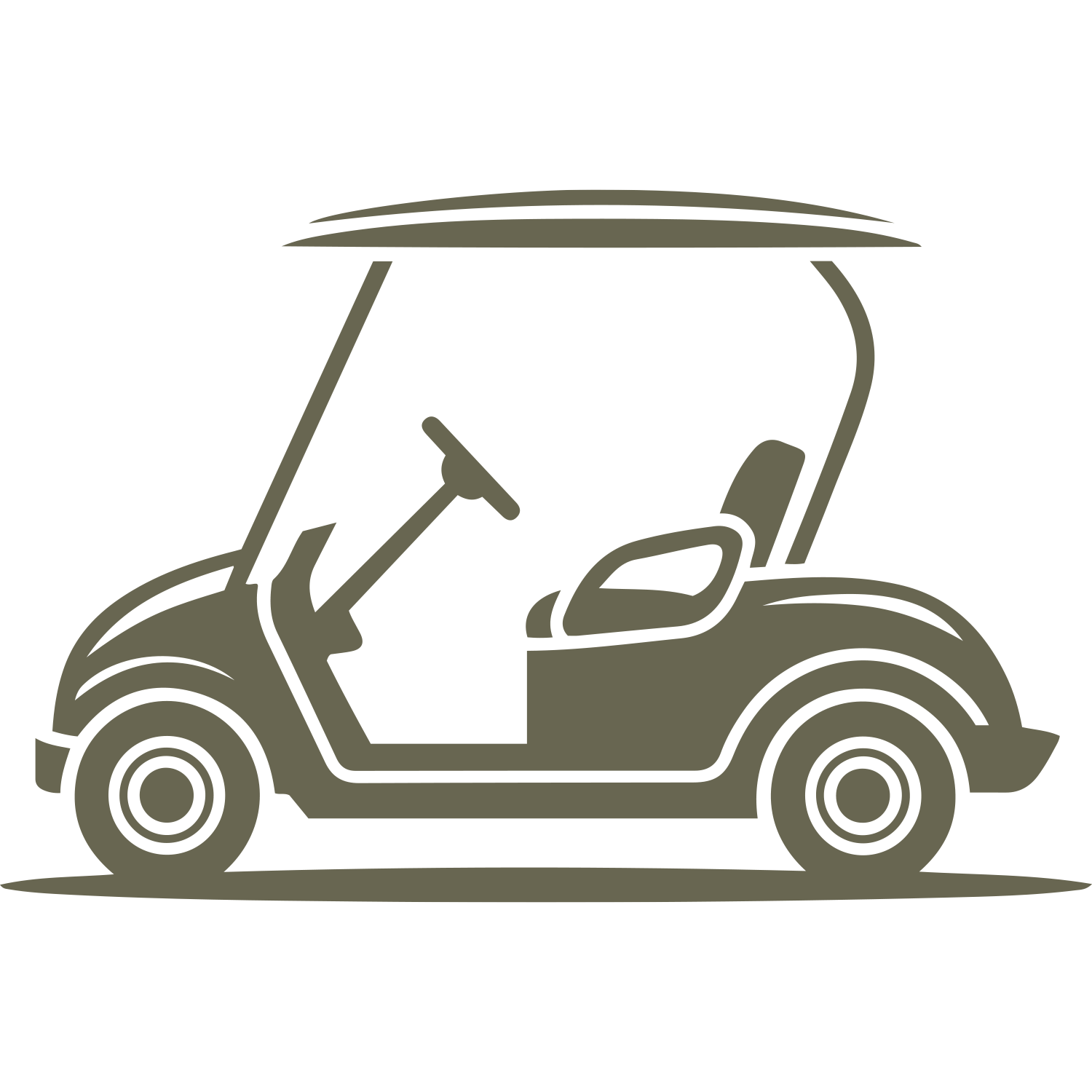 Golf Cart Delrin Leather Stamp