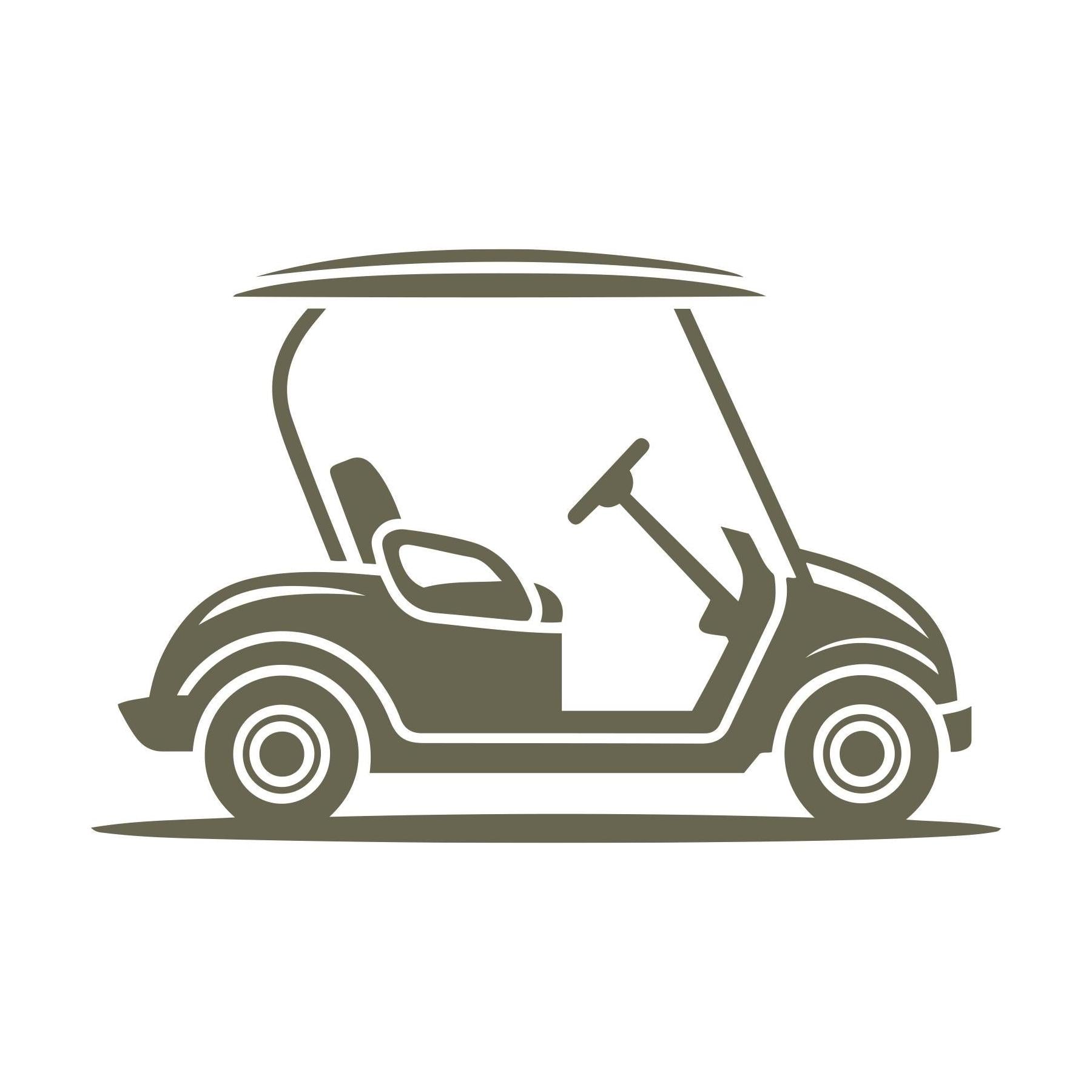 Golf Cart Delrin Leather Stamp