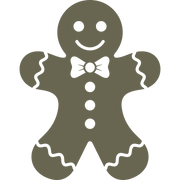 Gingerbread Man Cookie Delrin Leather Stamp