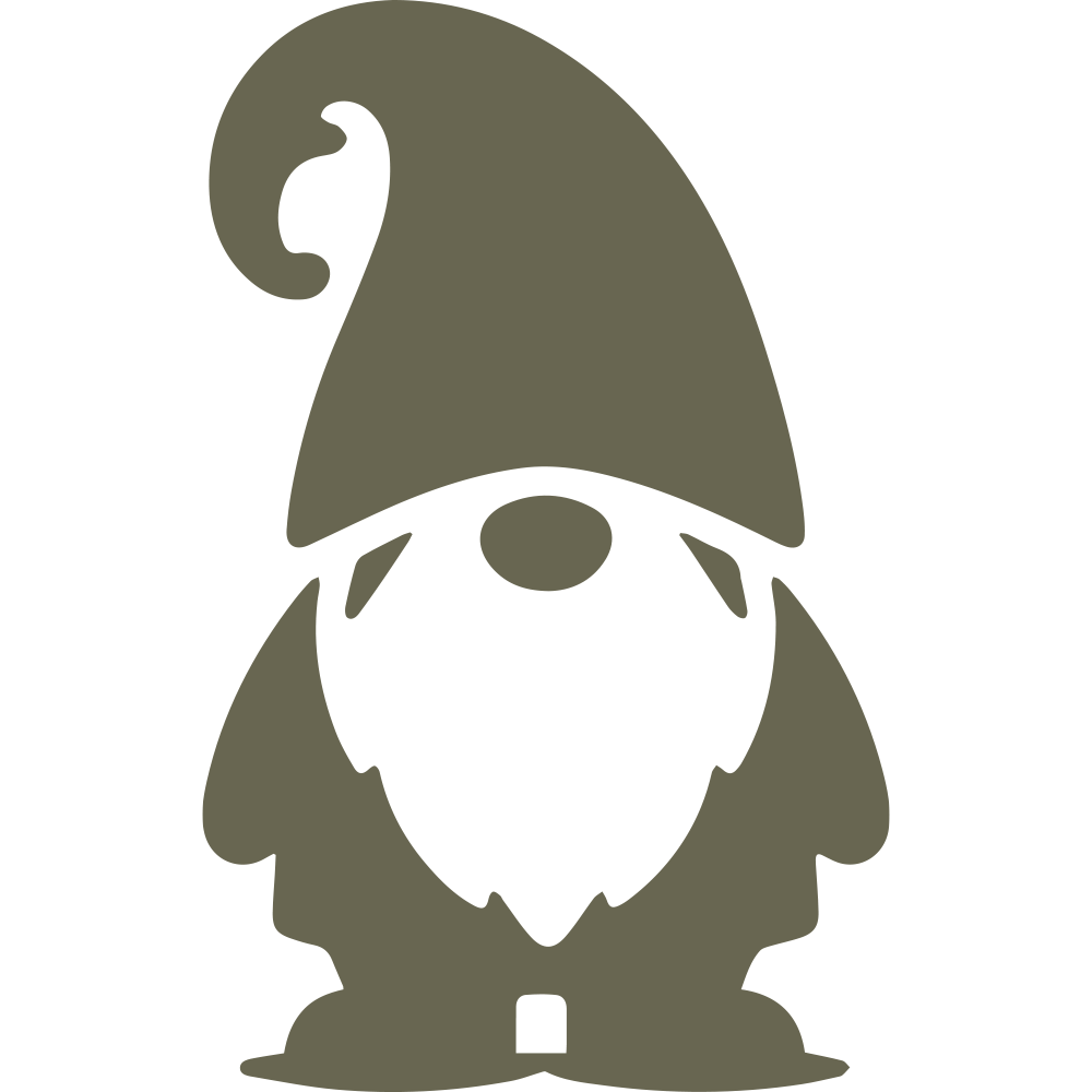 Gnome Delrin Leather Stamp