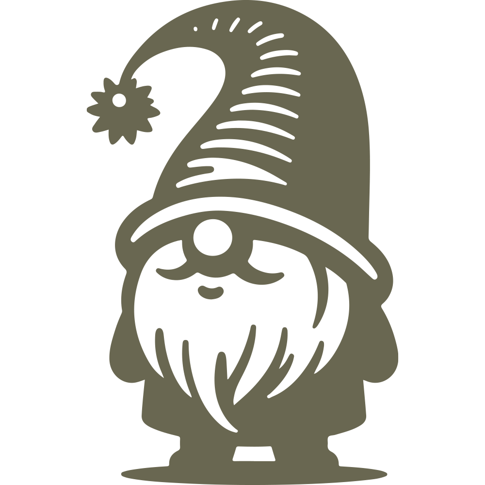 Gnome Delrin Leather Stamp