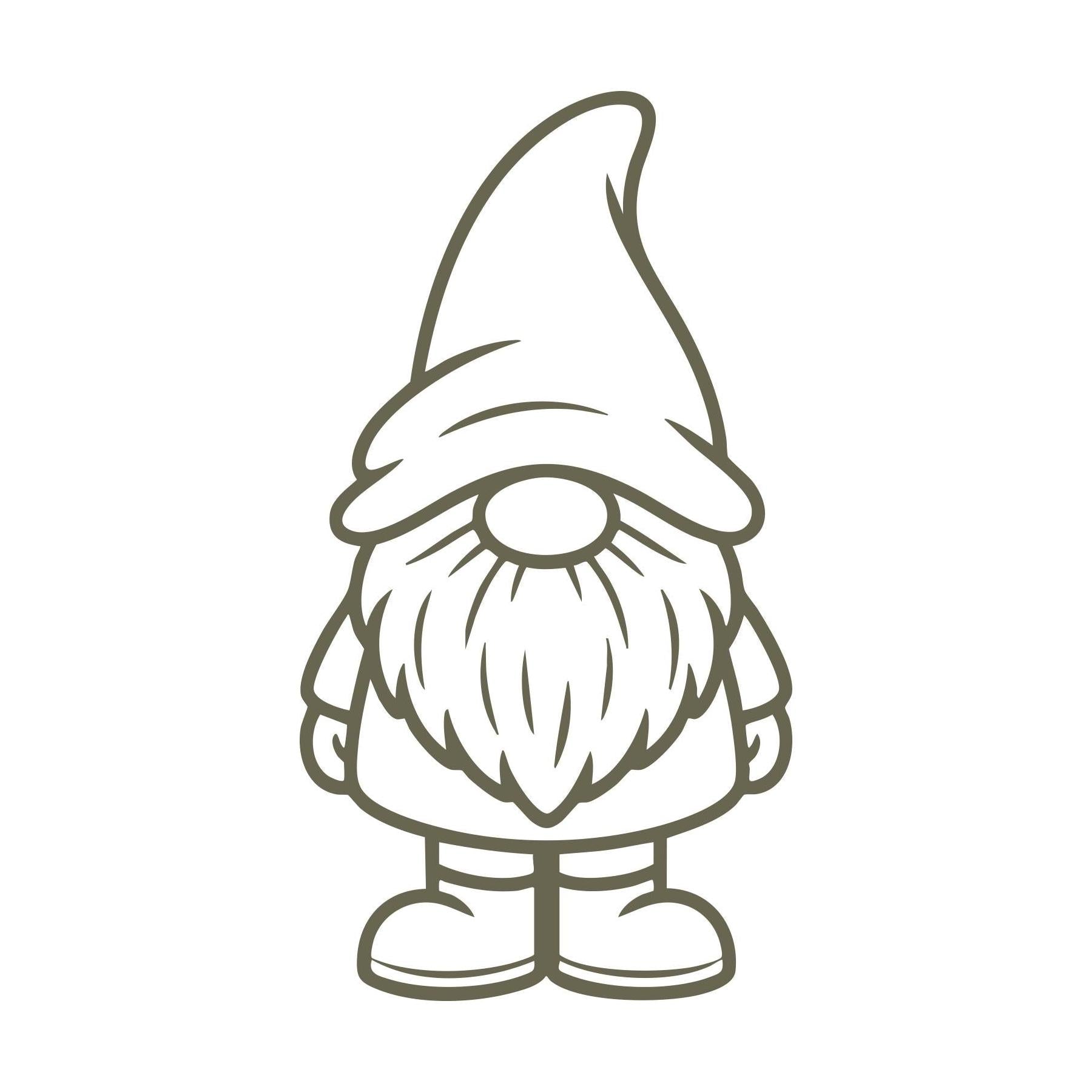Gnome Delrin Leather Stamp
