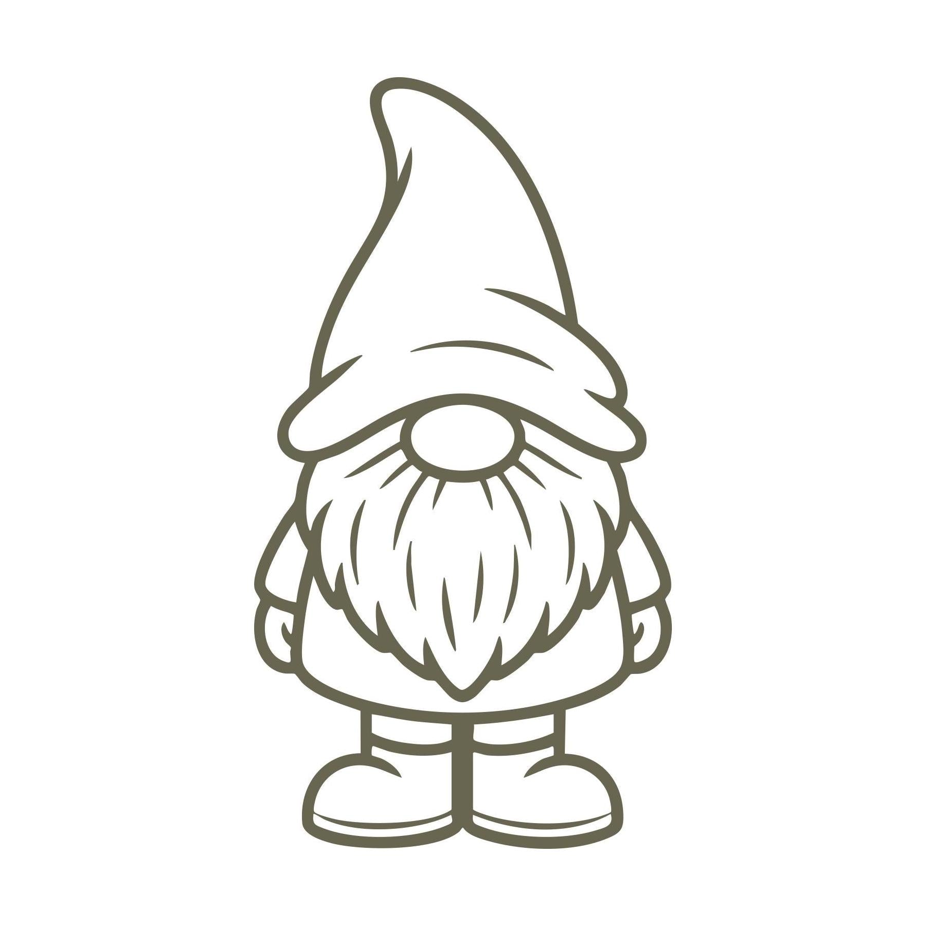 Gnome Delrin Leather Stamp