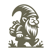Hiking Gnome Delrin Leather Stamp